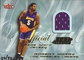 2000-01 Fleer Feel the Game Gold #9 Robert Horry #ed to 50