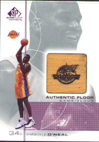 2000-01 SP Game Floor Authentic Floor #SO Shaquille O'Neal 