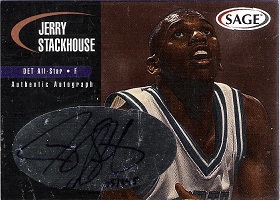 2000 SAGE Autographs Bronze #A46 Jerry Stackhouse #ed to 245