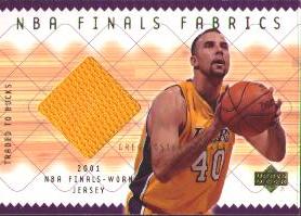 2001-02 Upper Deck NBA Finals Fabrics #GFF Greg Foster 