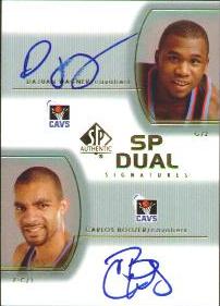 2002-03 SP Authentic SP Dual Signatures #DWCB D.Wagner/C.Boozer 
