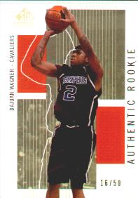 2002-03 SP Game Used Rookies Gold #106 DaJuan Wagner #ed to 50