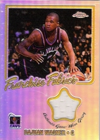 2002-03 Topps Chrome Franchise Fabric Relics Refractors #FFDW DaJuan Wagner #ed to 25