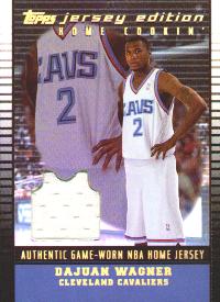 2002-03 Topps Jersey Edition Black #JEDWA DaJuan Wagner H #ed to 99