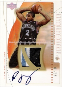 2002-03 Ultimate Collection Ultimate Parallel #76 DaJuan Wagner JSY AU #ed to 25