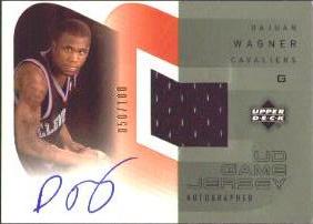 2002-03 Upper Deck UD Game Jerseys Autographs 2 #AUDW DaJuan Wagner #ed to 100