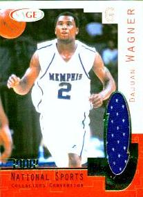 2002 SAGE Authentic Jerseys National Sports Collectors Convention #N3 DaJuan Wagner #ed to 50