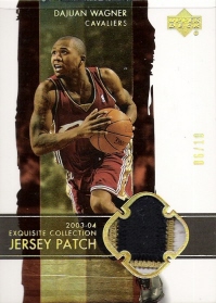 2003-04 Exquisite Collection Patch Parallel #5P Dajuan Wagner #ed to 10