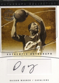 2003-04 Flair Final Edition Autograph Collection 10 #DAW Dajuan Wagner #ed to 10