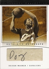 2003-04 Flair Final Edition Autograph Collection 25 #DAW Dajuan Wagner #ed to 25