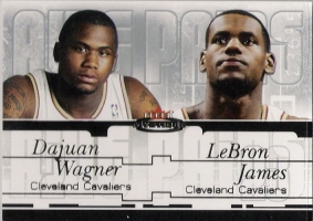 2003-04 Fleer Mystique Awe Pairs #5 D.Wagner/L.James #ed to 500