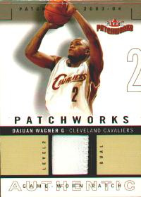 2003-04 Fleer Patchworks Jerseys Dual Color #DW Dajuan Wagner #ed to 100