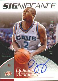 2003-04 SP Game Used SIGnificance #DW0 DaJuan Wagner #ed to 100