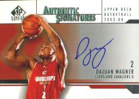 2003-04 SP Signature Edition Signatures #WG Dajuan Wagner SP