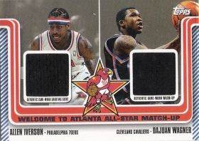 2003-04 Topps Welcome to Atlanta Dual Relics #WA1 A.Iverson/D.Wagner 