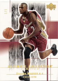 2003-04 Ultimate Collection Limited Black #14 Dajuan Wagner #ed to 1