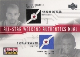 2003-04 Upper Deck All-Star Weekend Authentics Dual #CBDW C.Boozer/D.Wagner 