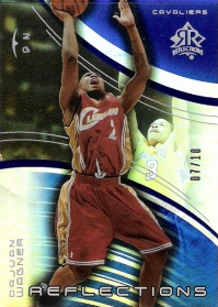 2003-04 Upper Deck Triple Dimensions Reflections Sapphire #12 Dajuan Wagner #ed to 10