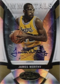 2009-10 Certified Mirror Gold Signatures 170 James Worthy #ed to 25