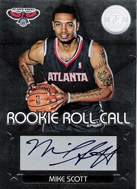 2012-13 Totally Certified Rookie Roll Call Autographs #88 - Mike Scott