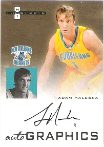 2007-08 Fleer Hot Prospects Autographics #AH - Adam Haluska 