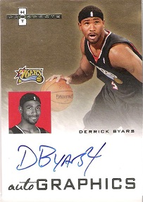 2007-08 Fleer Hot Prospects Autographics #DB - Derrick Byars