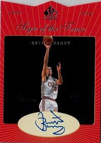 1997-98 SP Authentic Sign of the Times #BB Brent Barry
