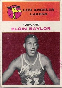 1961-62 Fleer #3 Elgin Baylor RC