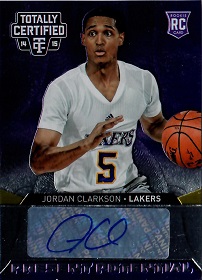 2014-15 Totally Certified Present Potential Signatures #PPSJC Jordan Clarkson #ed to 99