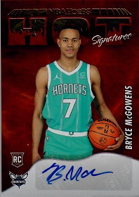 2022-23 Hoops Hot Signatures Rookies #43 Bryce McGowens