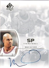 2002-03 SP Authentic SP Signatures #MF Marcus Fizer