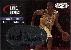 2000 SAGE Autographs #A12 Kaniel Dickens #ed to 999 
