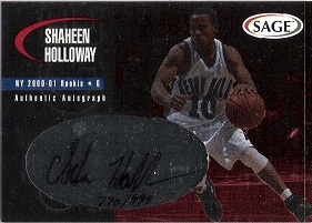 2000 SAGE Autographs #A23 Shaheen Holloway #ed to 999 