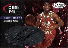 2000 SAGE Autographs #A40 Scoonie Penn #ed to 999 