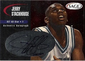 2000 SAGE Autographs #A46 Jerry Stackhouse #ed to 369 