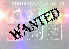 2003-04 Topps Contemporary Collection Performance Tribute Triples Red Terry/Marbury/Wagner #ed to 50